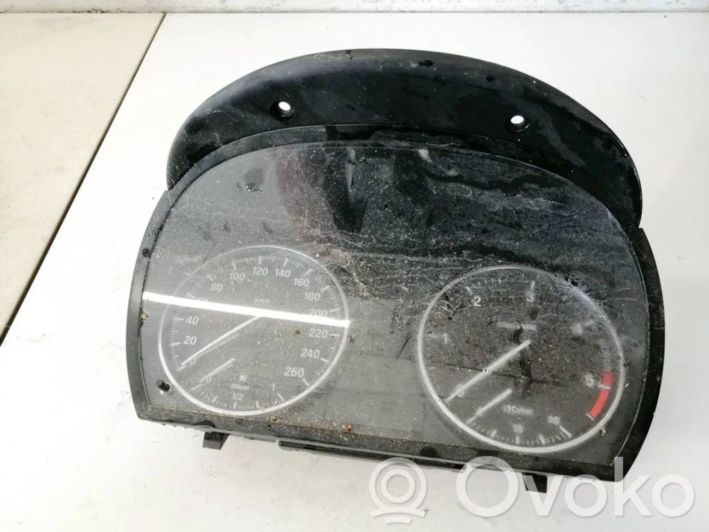 BMW 3 E90 E91 Spidometrs (instrumentu panelī) 