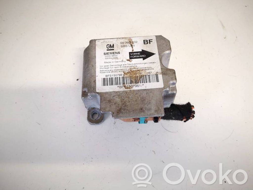 Unidad de control/módulo del Airbag   09229302,5WK42925,09229302,5WK42925