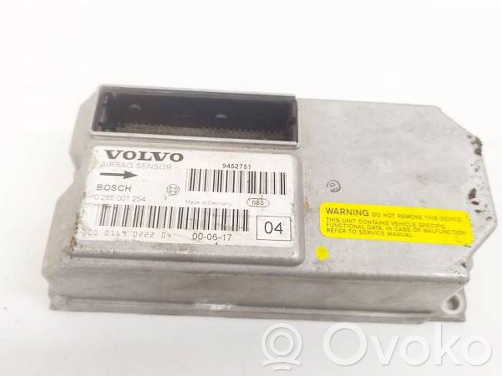 Volvo S60 Centralina/modulo airbag