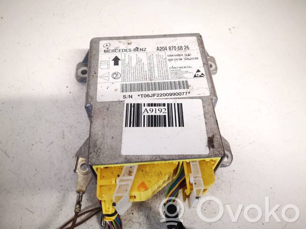 Centralina/modulo airbag   A2048706826,5WK44004,5WK44004,A2048706826