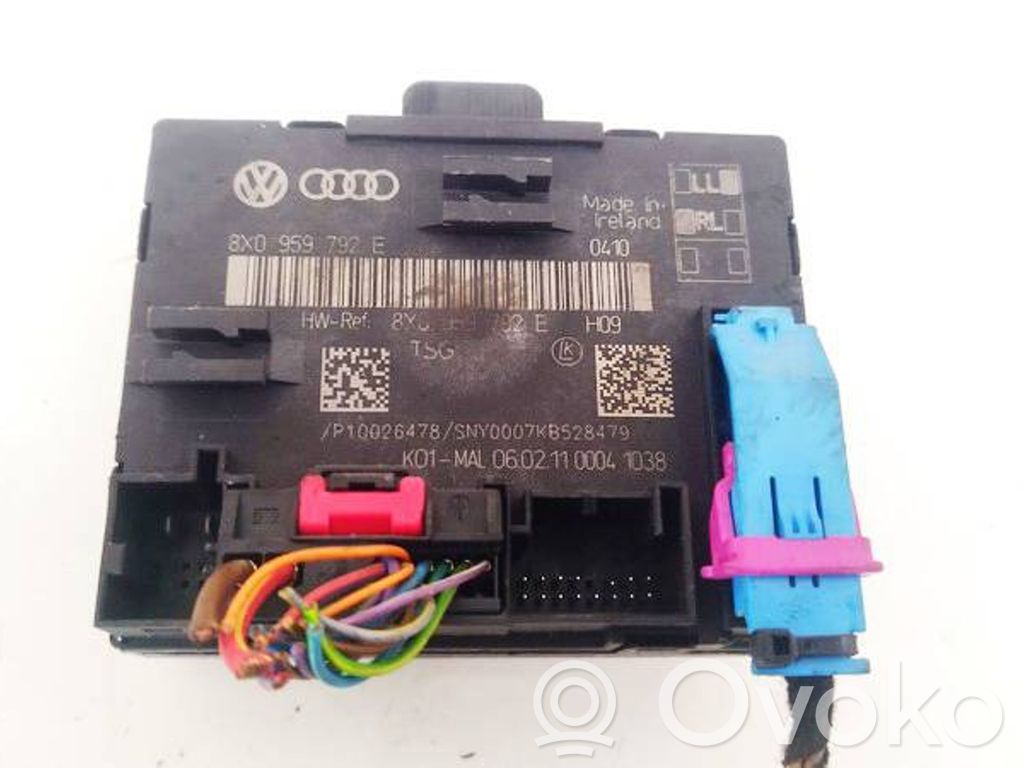 Unité de commande module de porte   8X0959792E,8X0959792E