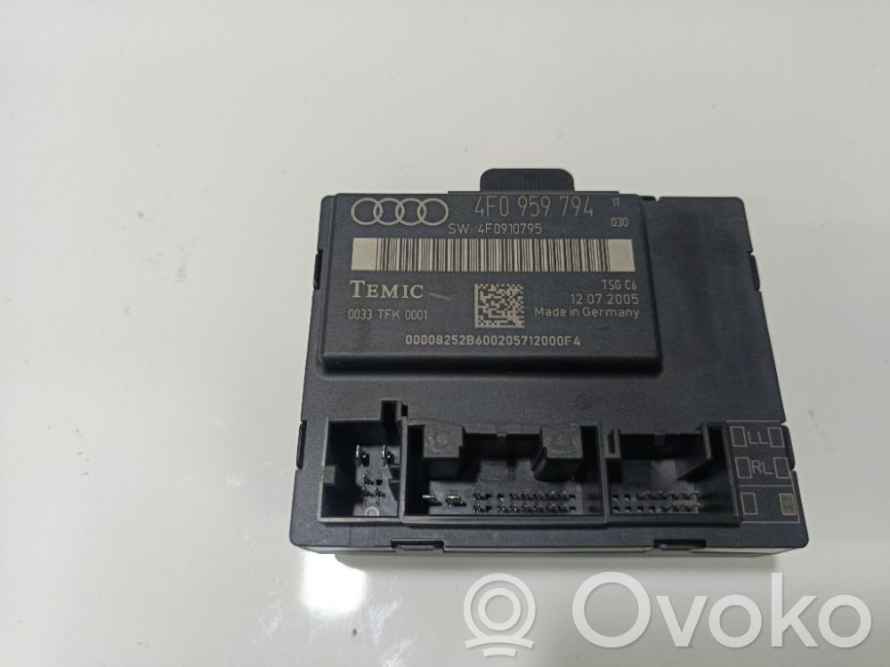 Audi A6 S6 C6 4F Centralina/modulo portiere 
