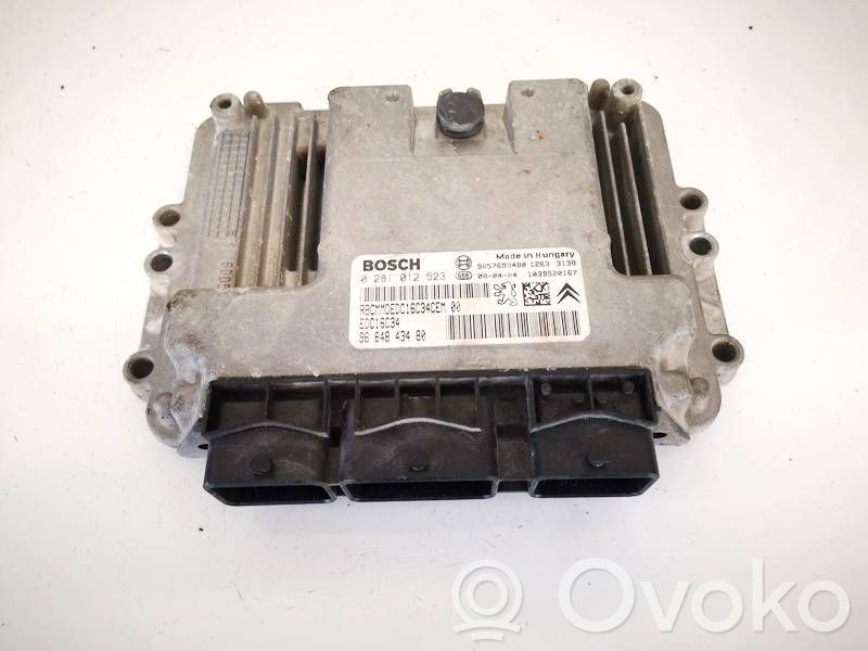 Unidad de control/módulo del motor   9664843480,0281012523,0281012523,9664843480