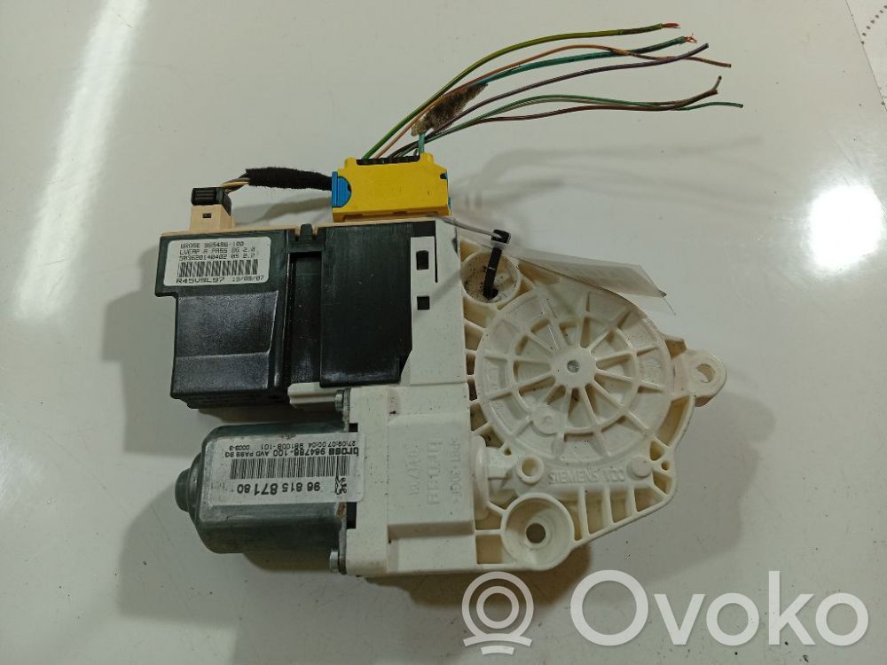 Peugeot 307 Silnik regulatora szyby drzwi przednich 