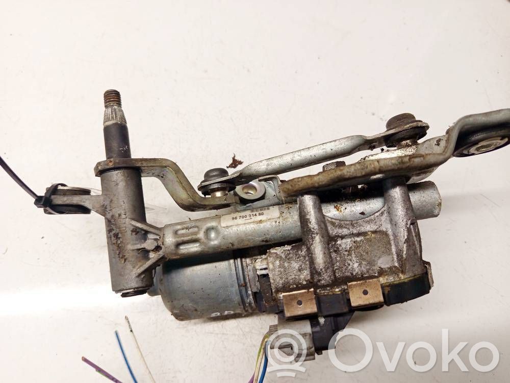 Peugeot 407 Mechanizm i silniczek wycieraczek szyby przedniej / czołowej 