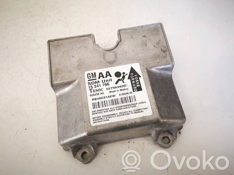 Opel Zafira B Unitate/modul de comandă airbaguri 