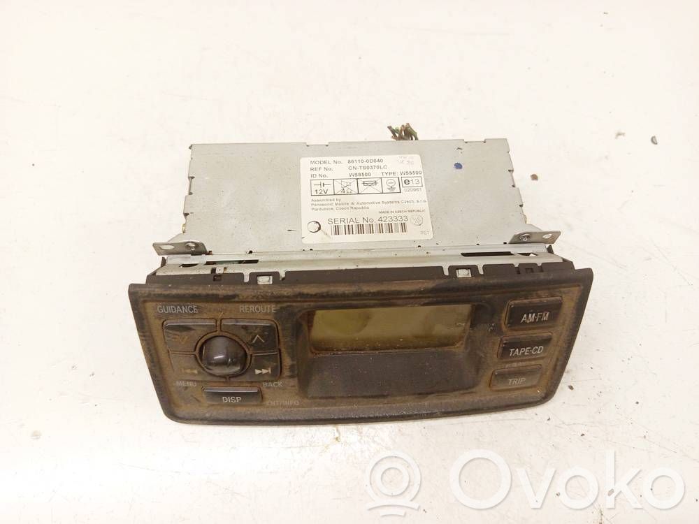 Toyota Yaris Panel / Radioodtwarzacz CD/DVD/GPS 