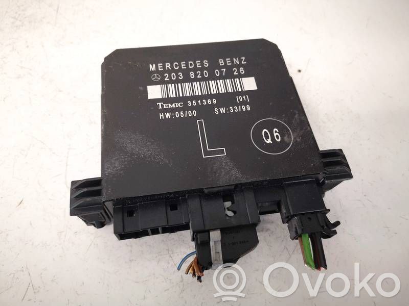 Mercedes-Benz C W203 Centralina/modulo portiere 