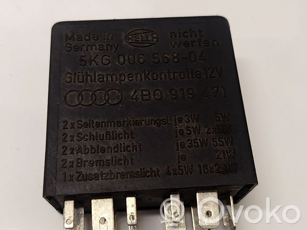 Otros relés   4B0919471,4B0919471A,4B0919471,4B0919471A,5KG00656804,5KG00656805