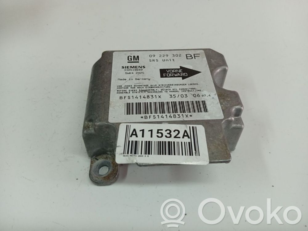 Opel Astra G Centralina/modulo airbag