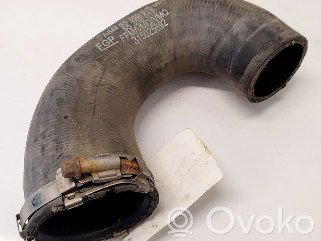Opel Vectra C Tube d'admission de tuyau de refroidisseur intermédiaire 