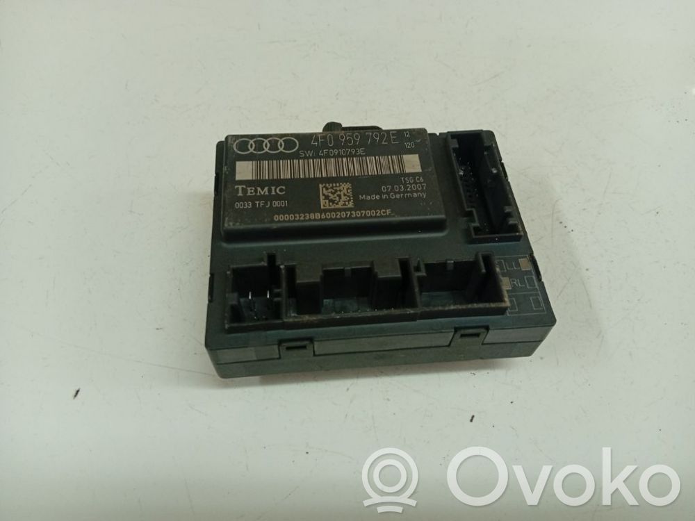 Audi A6 S6 C6 4F Oven ohjainlaite/moduuli 