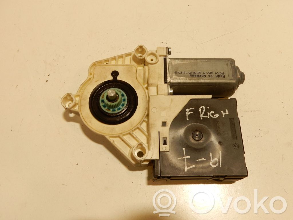 Volkswagen PASSAT B6 Motor del regulador de la ventanilla de la puerta delantera 