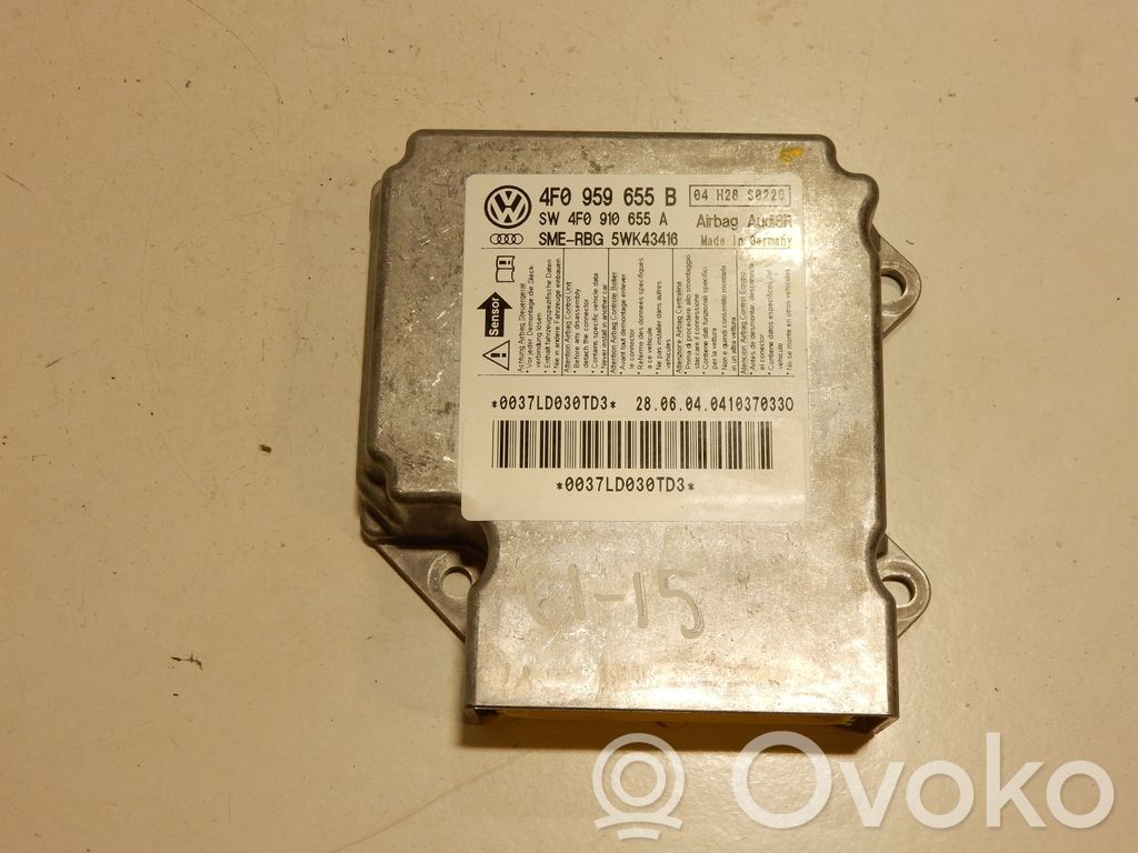 Airbag control unit/module   4F0959655B,6115