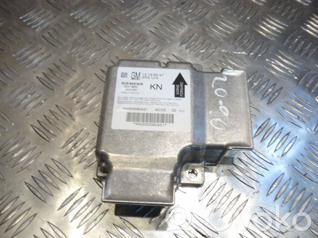 Opel Vectra C Oro pagalvių valdymo blokas 