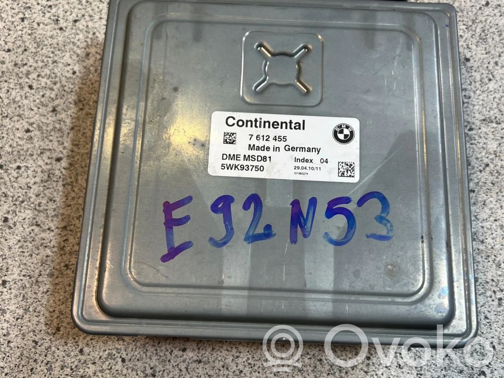 BMW 5 E60 E61 Unidad de control/módulo ECU del motor 