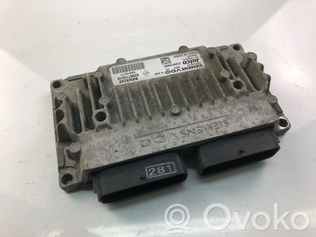 Engine control unit/module ECU   8200775316,8200723117
