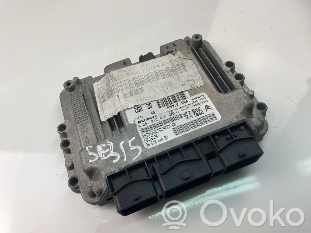 Peugeot 207 Unité de commande, module ECU de moteur 