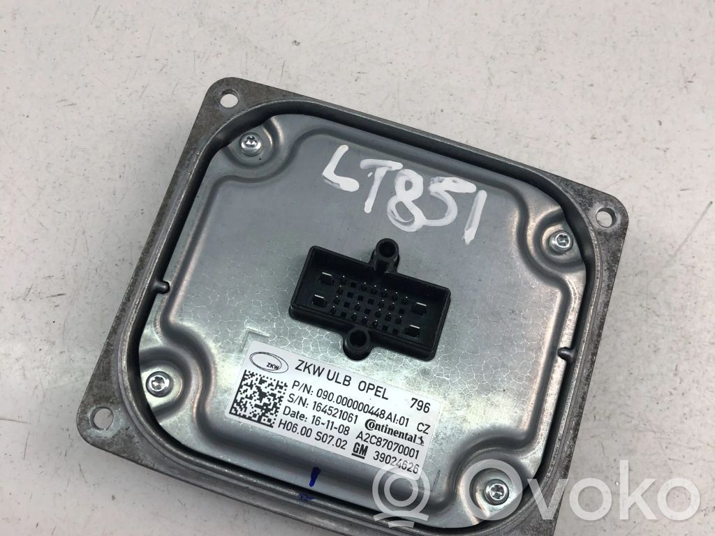 Opel Astra K Module d'éclairage LCM 