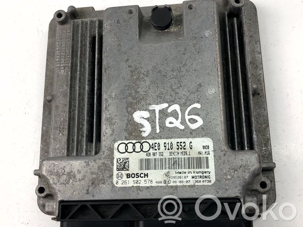 Audi A8 S8 D3 4E Engine control unit/module ECU 