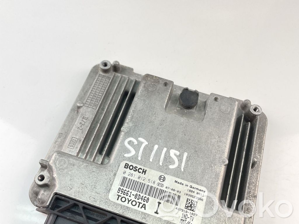 Toyota Yaris Engine control unit/module ECU 