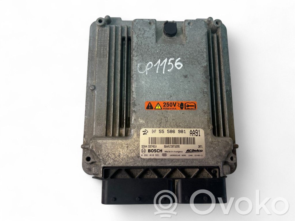 Engine control unit/module ECU   55586981,0281018931
