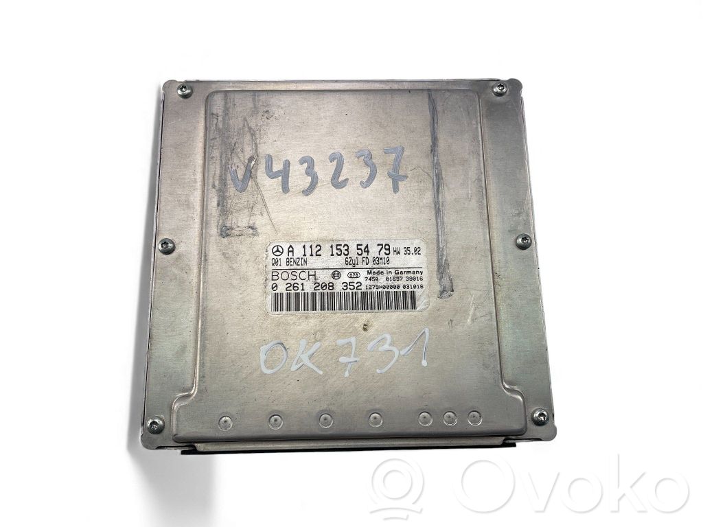 Mercedes-Benz E W211 Unité de commande, module ECU de moteur 