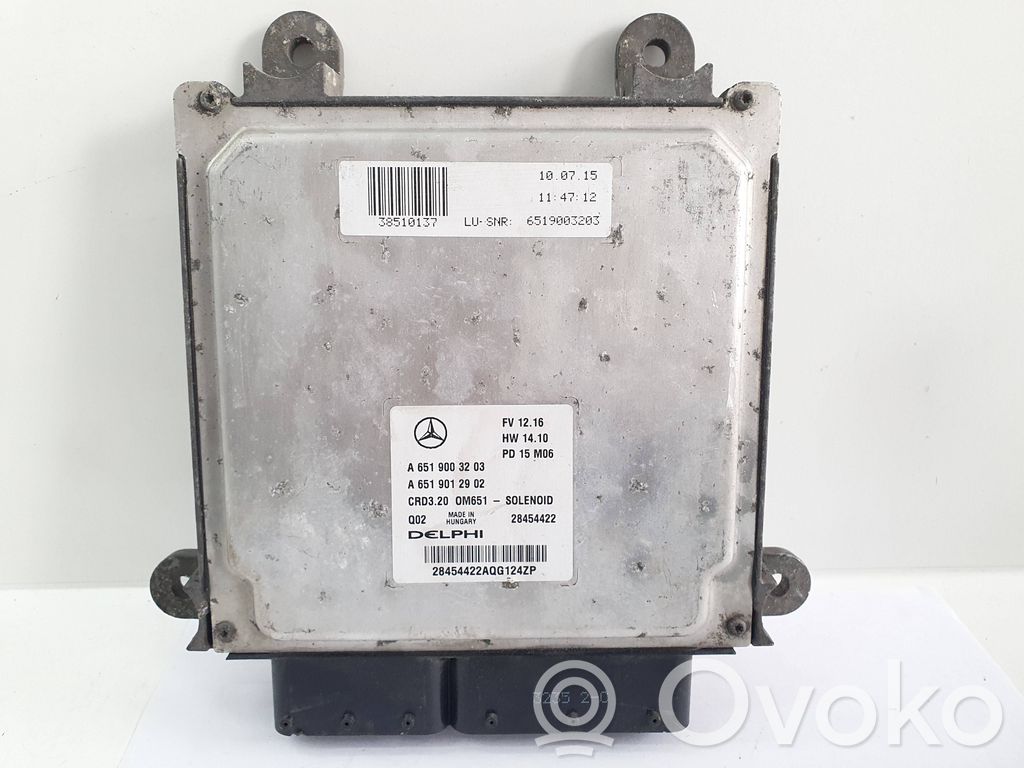 Engine control unit/module   A6519003203,A6519012902