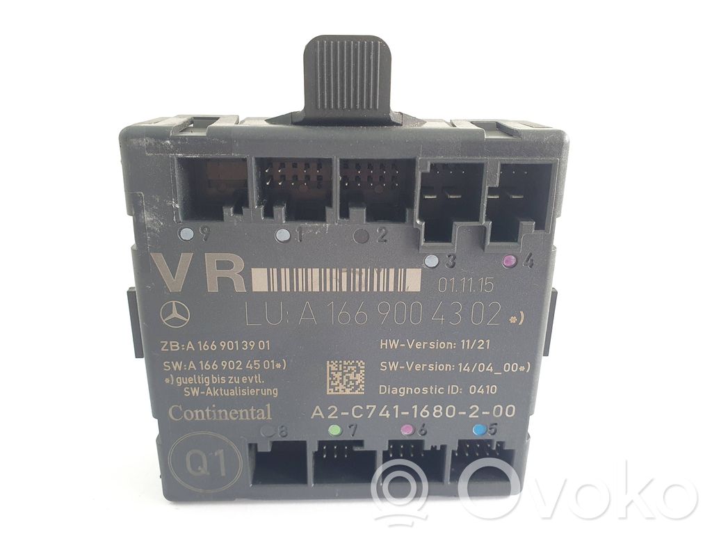Mercedes-Benz CLA C117 X117 W117 Door control unit/module 