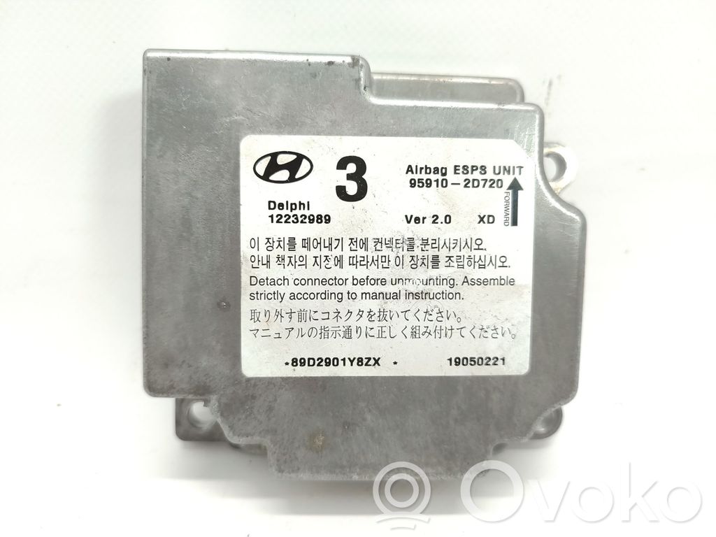 Hyundai Elantra Airbag control unit/module 