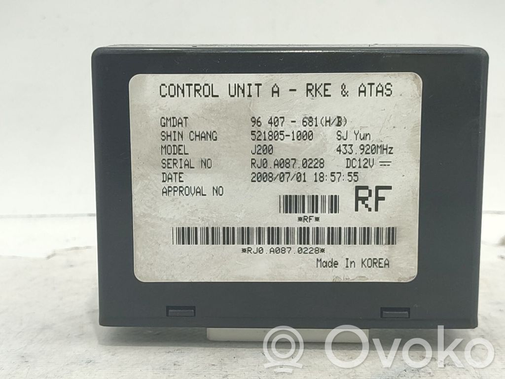 Muut ohjainlaitteet/moduulit   96407681,96407681