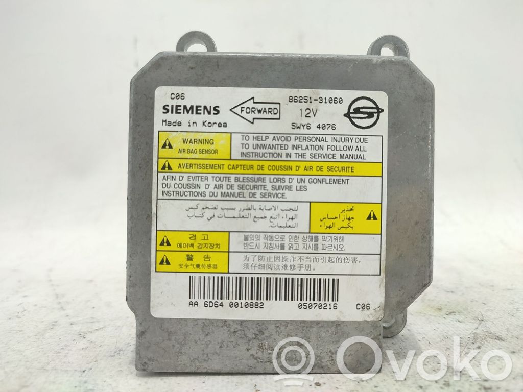 Sterownik / Moduł Airbag   8625131600