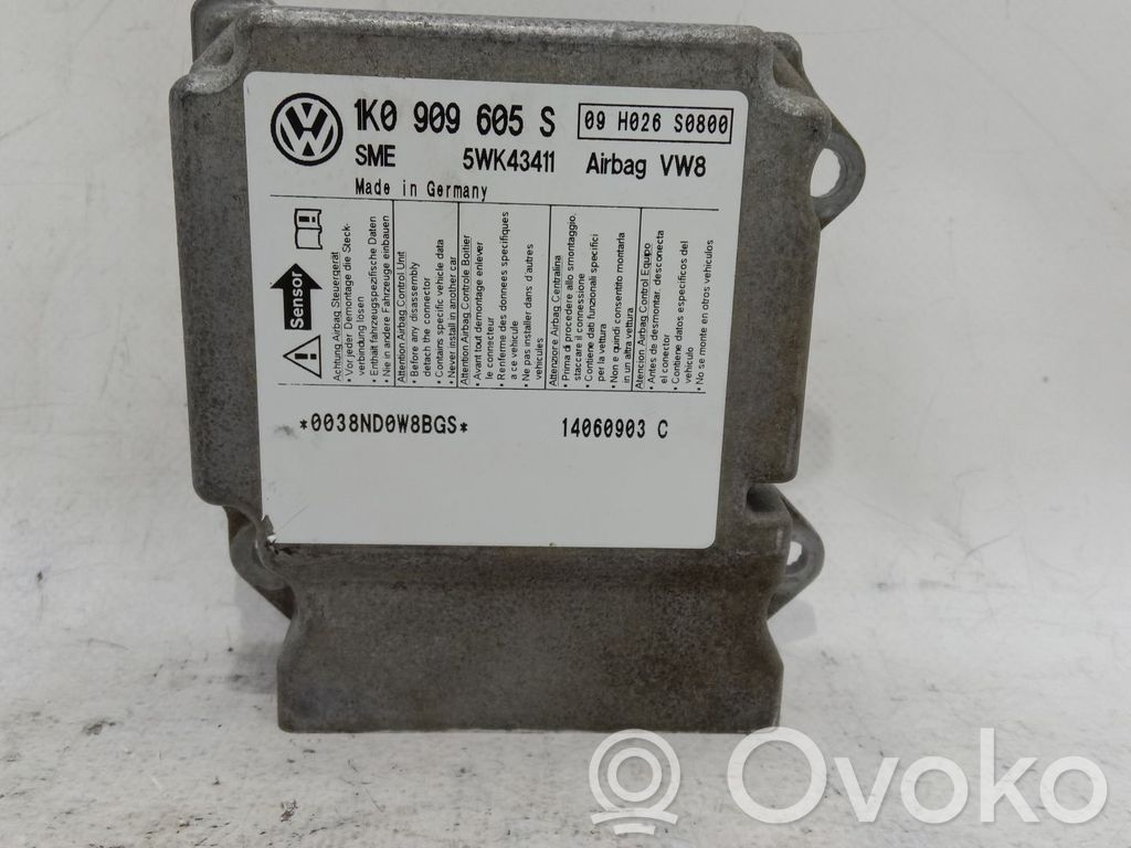 Skoda Octavia Mk2 (1Z) Unitate/modul de comandă airbaguri 