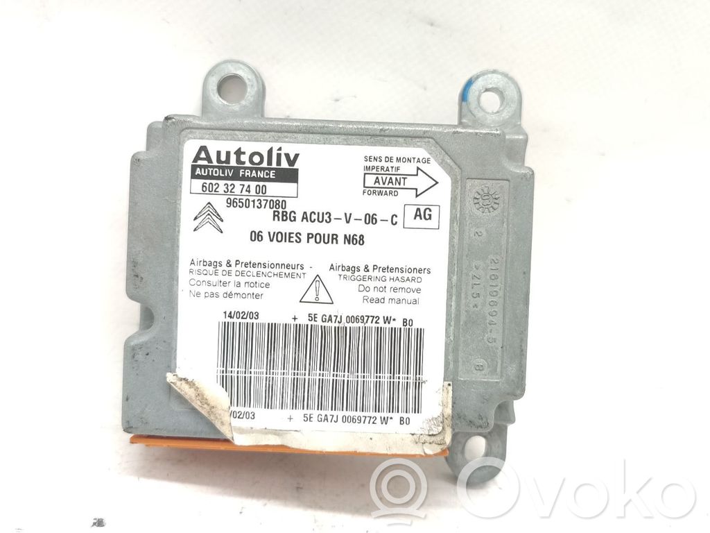 Citroen Xsara Unitate/modul de comandă airbaguri 