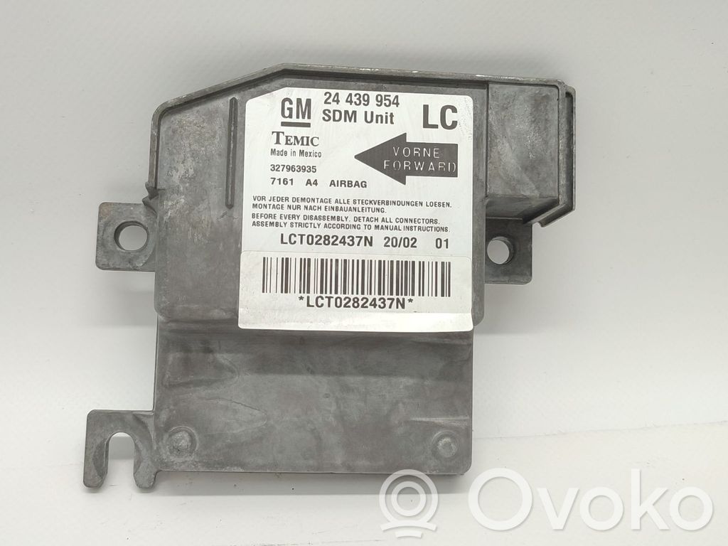 Opel Corsa C Module de contrôle airbag