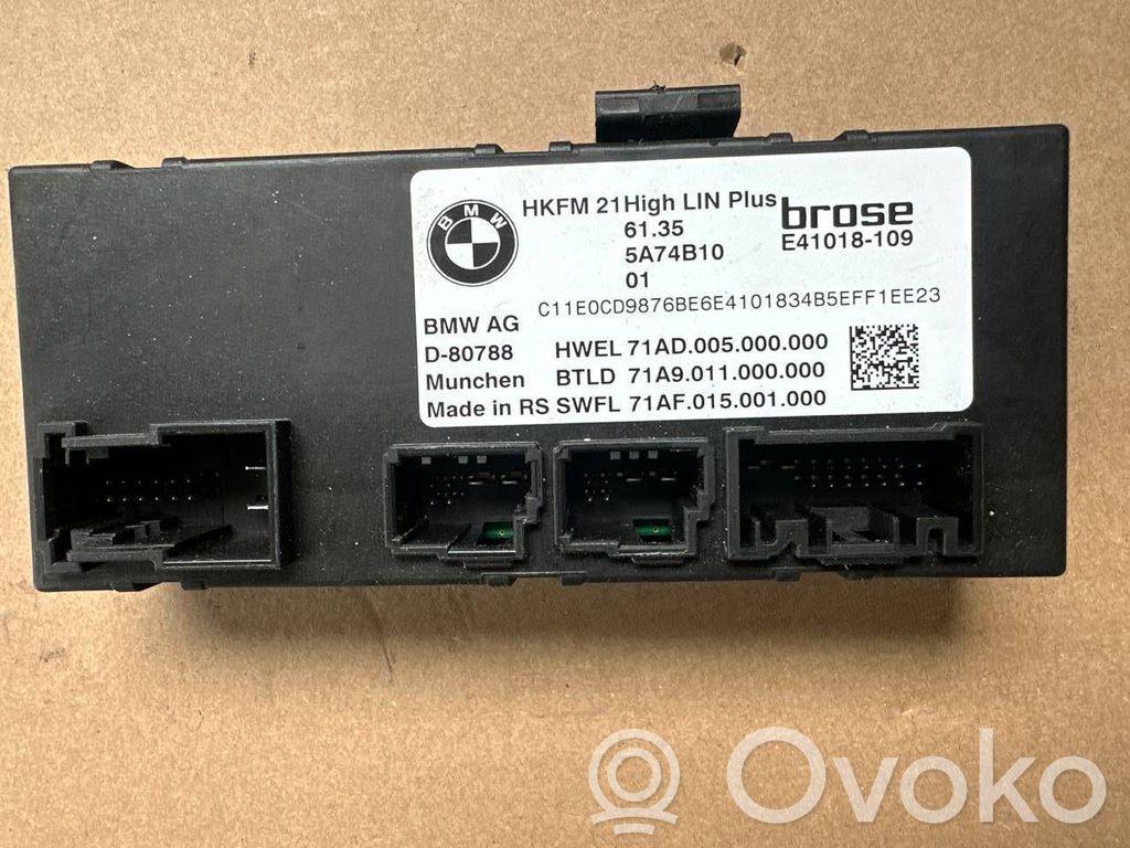 Tailgate/trunk control unit/module   5A74B10,E41018109