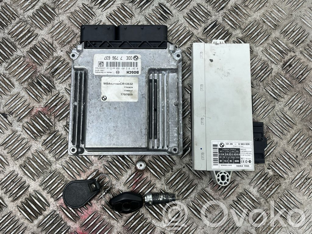 Engine ECU kit and lock set   6963828,0281012091,7796637,7797609