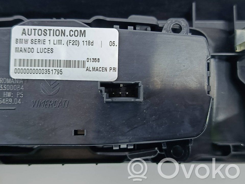 BMW 1 F20 F21 Przełącznik świateł 