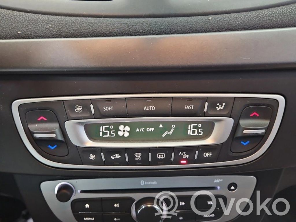 Renault Fluence Console centrale, commande chauffage/clim 