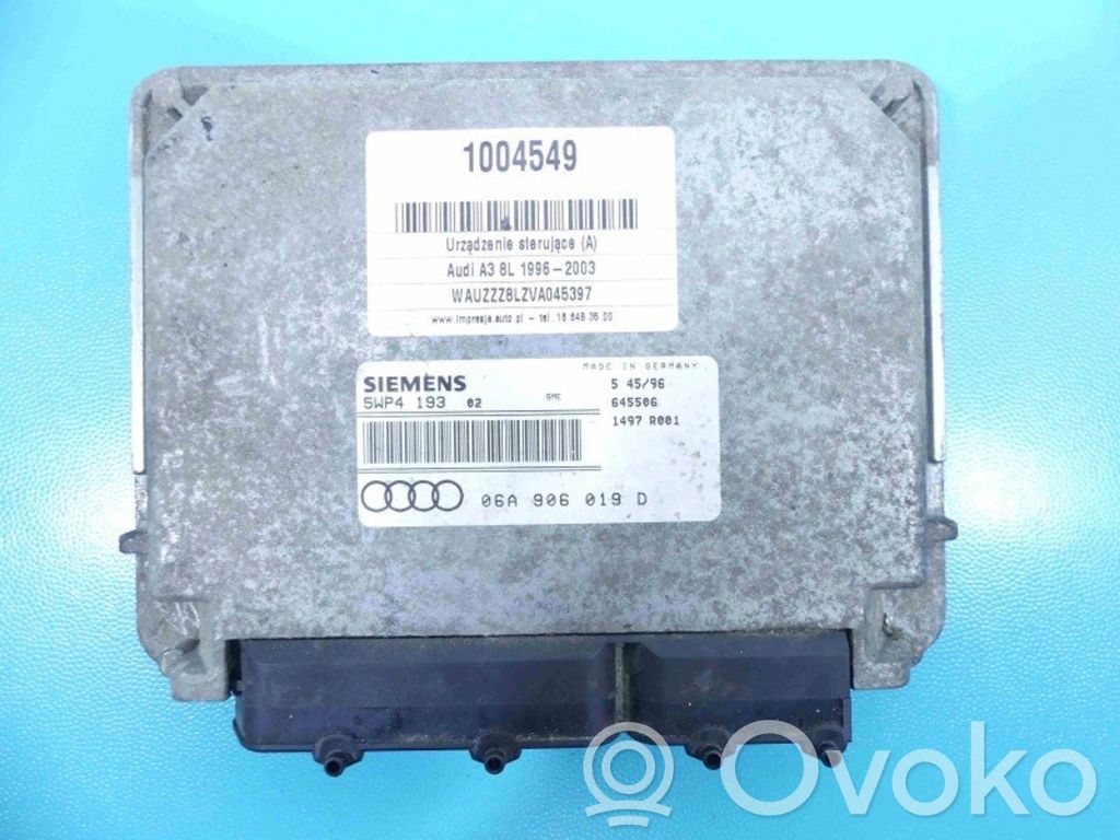 Audi A3 S3 8L Unidad de control/módulo ECU del motor 