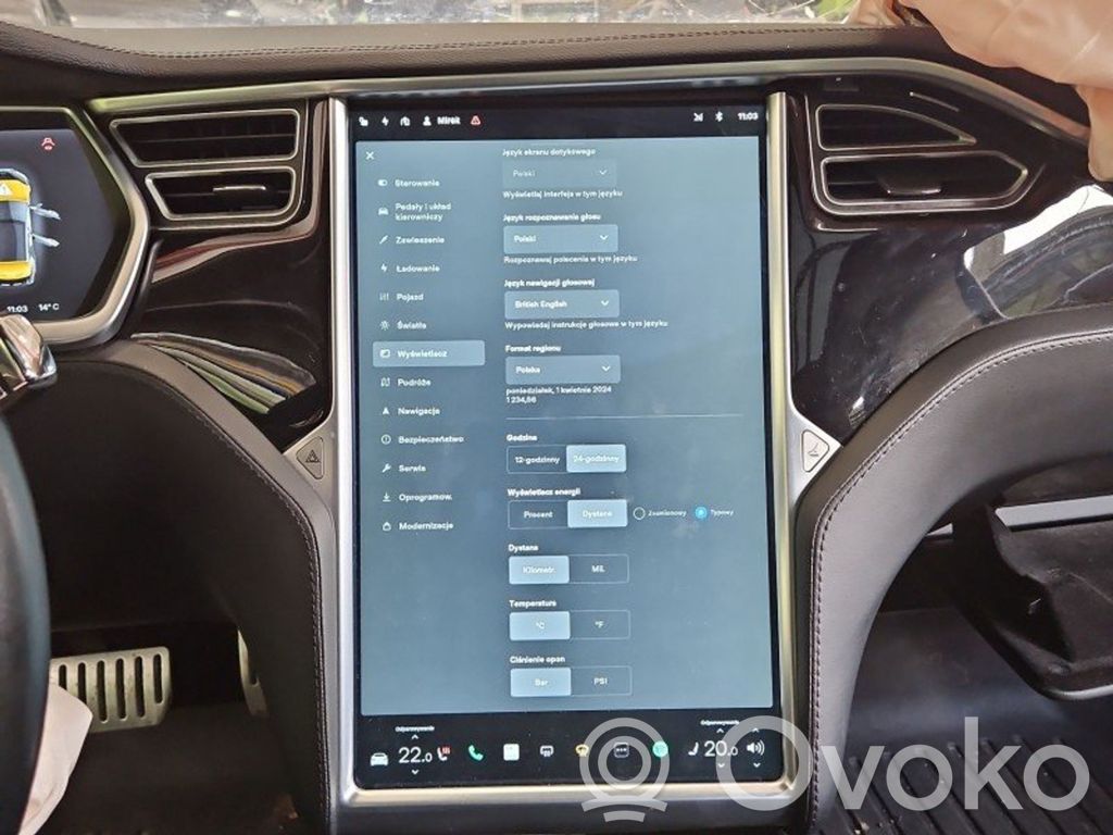 Tesla Model S Pantalla/monitor/visor 