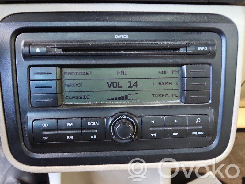 Skoda Roomster (5J) Panel / Radioodtwarzacz CD/DVD/GPS 