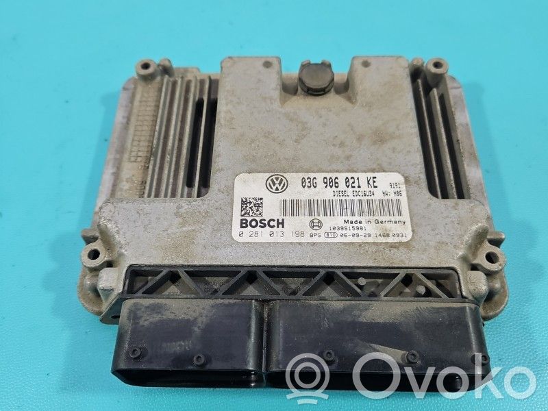 Komputer / Sterownik ECU silnika   03G906021KE,IMPRK1533306,0281013198