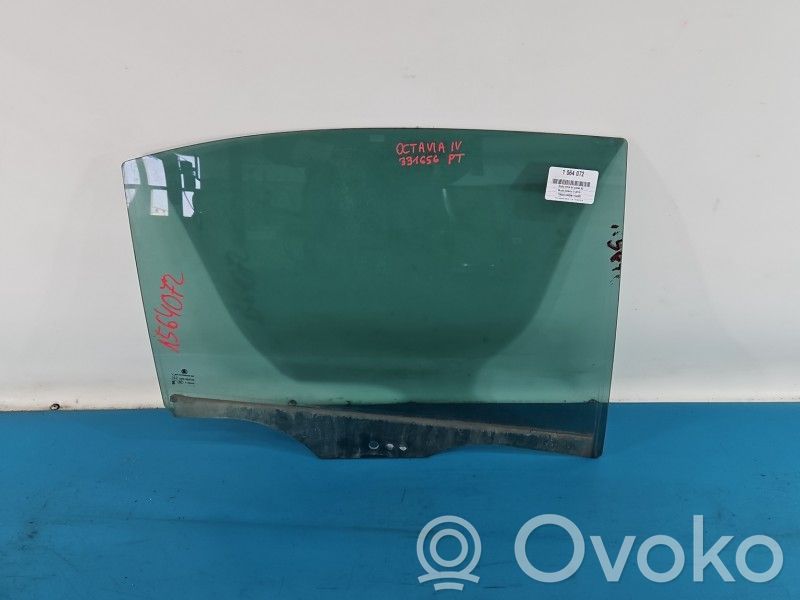 Skoda Octavia Mk4 Vetro del finestrino della portiera posteriore