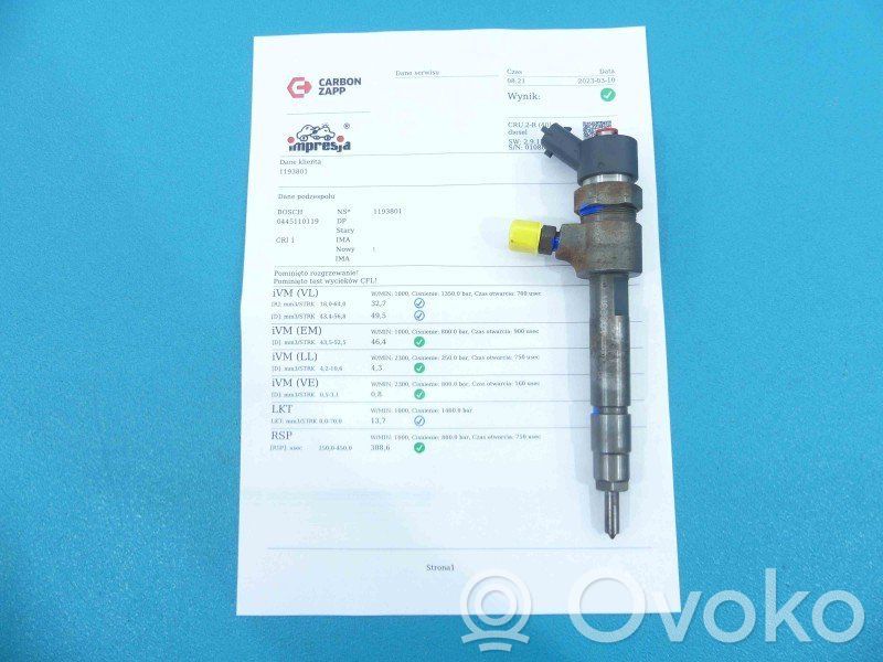 Inyector de combustible   0445110119,IMPRK1193801