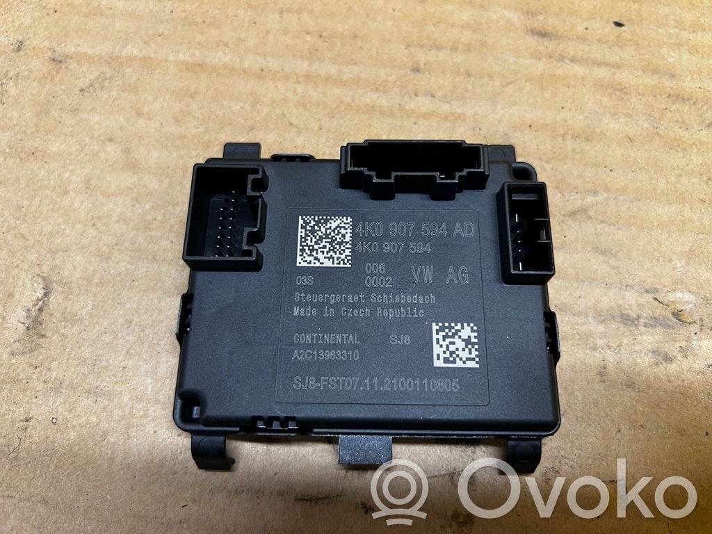 Audi A8 S8 D5 Unité de commande / module de toit ouvrant 