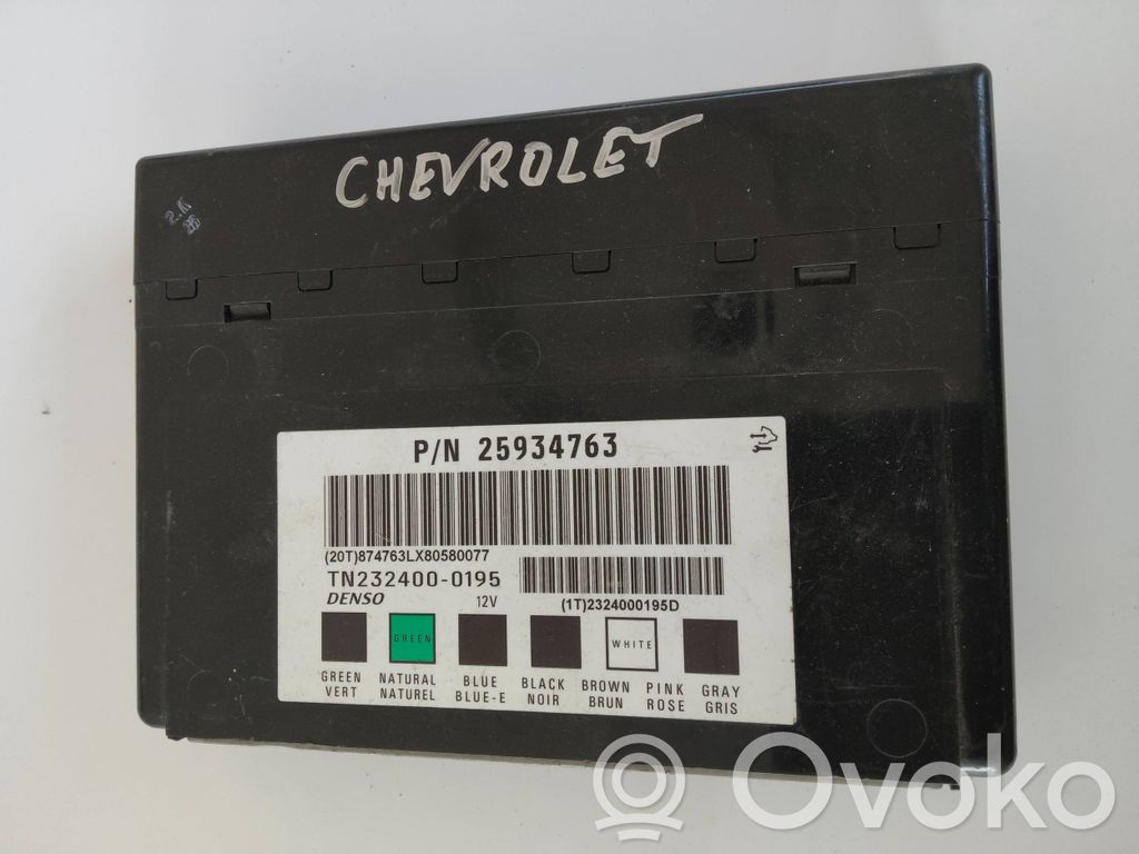 Chevrolet Captiva Other control units/modules 