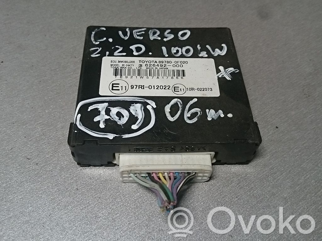 Immobilizer control unit/module   897800F020,62649200