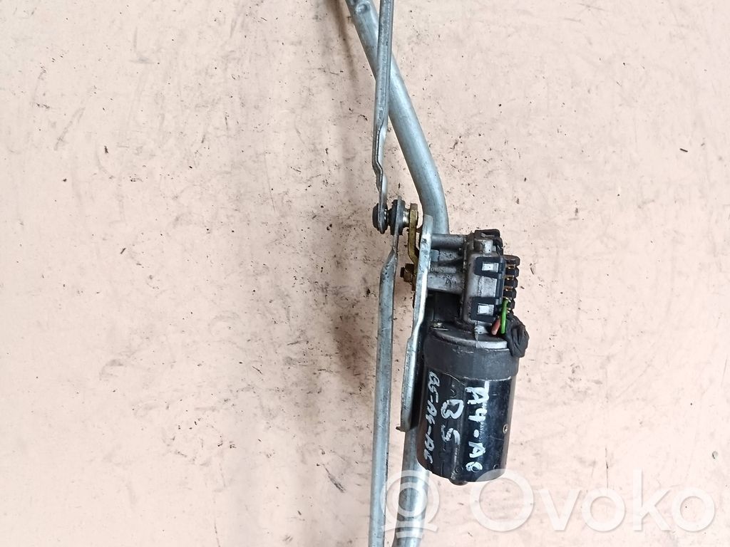 Audi A6 S6 C5 4B Mechanizm i silniczek wycieraczek szyby przedniej / czołowej 