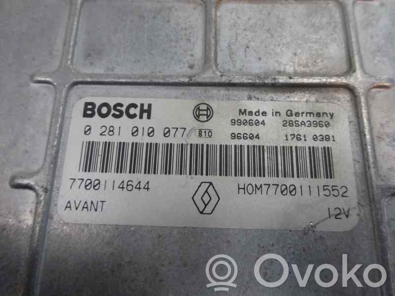 Moottorin ohjainlaite/moduuli   7700114644